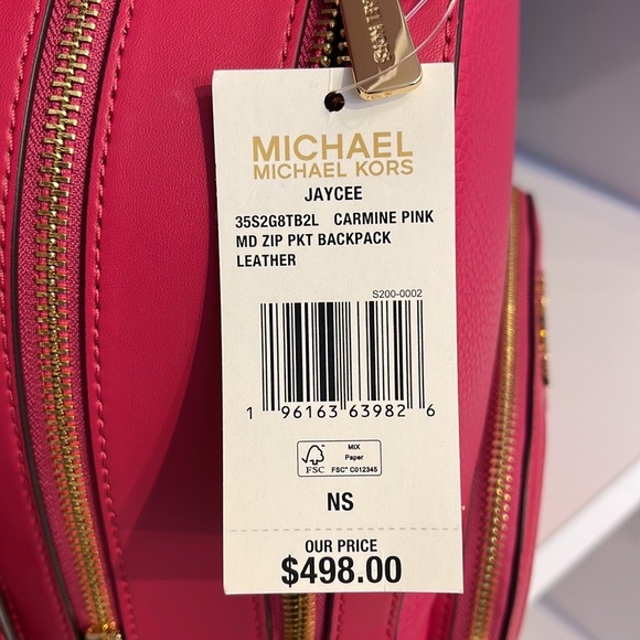 Michael Kors Bags Michael Kors Jaycee Medium Pebbled Leather
Carmine Pink - Picture 11 of 16